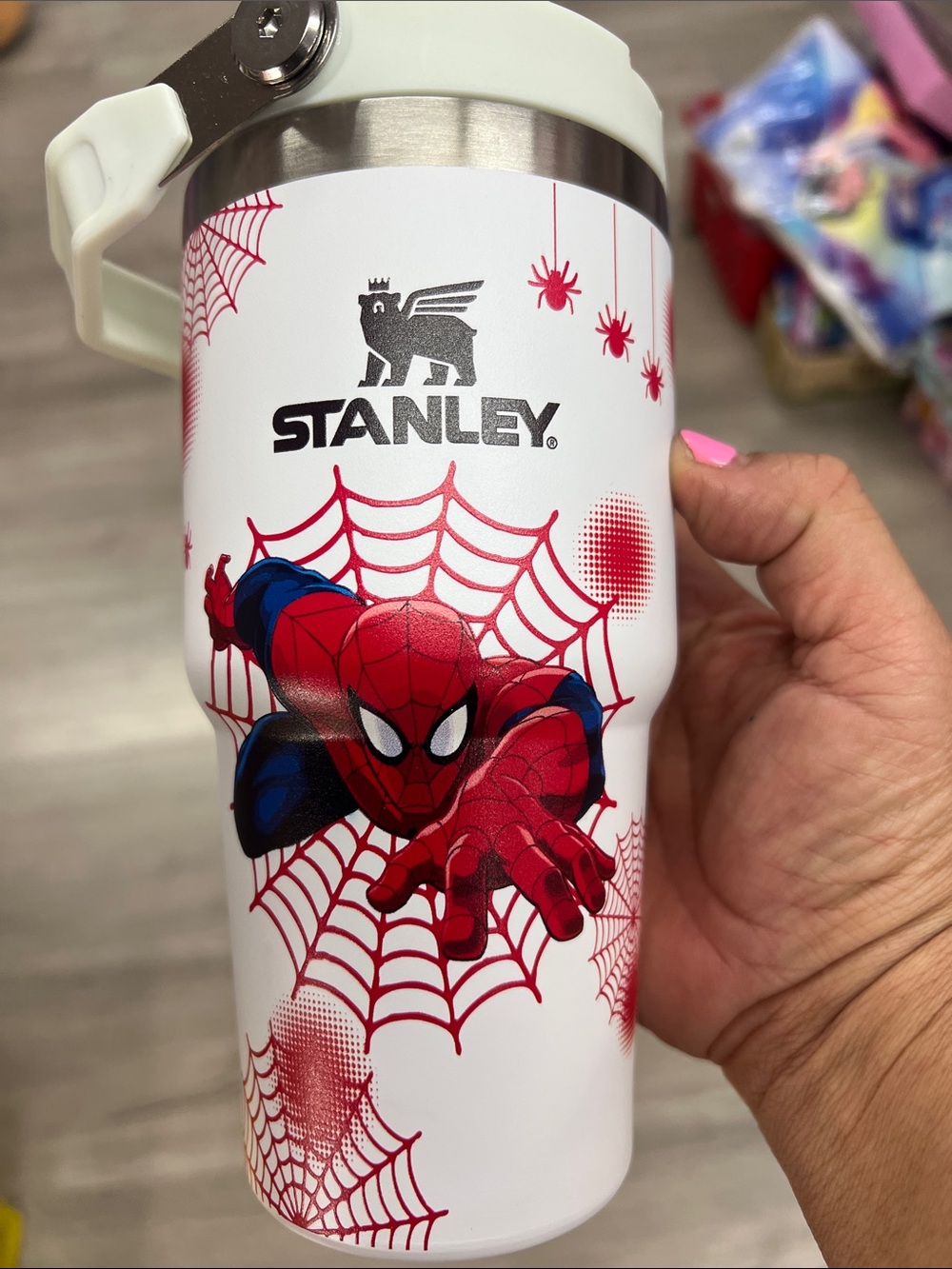 Stanley Spider-Man White & Red Insulated Travel Tumbler